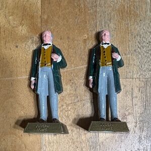 Pair of vintage Marx Lipton Tea Joseph Howe figurines